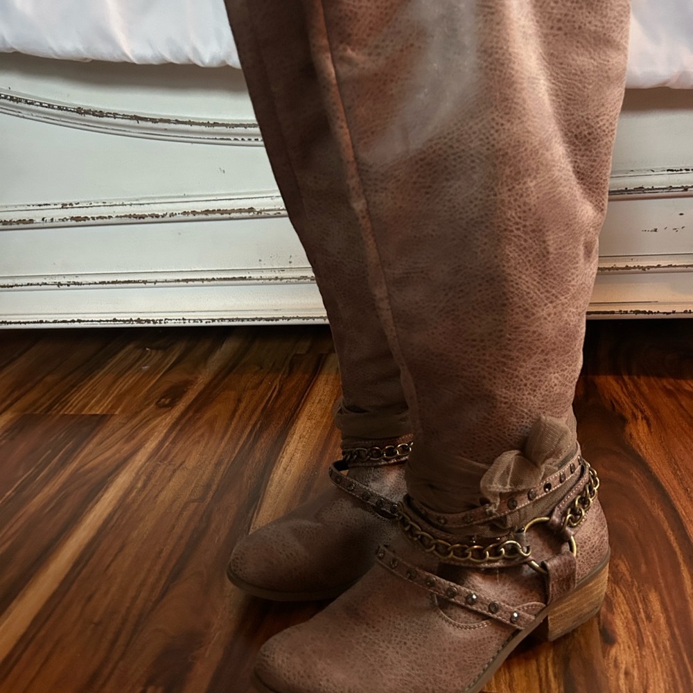 Brown Leather Women's Boots